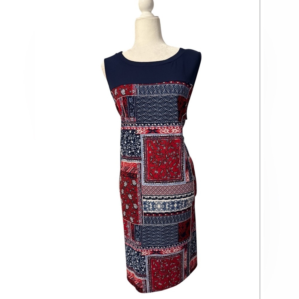 Kim Rogers Patchwork Sleeveless Dress